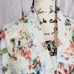 Sheer floral Kimono